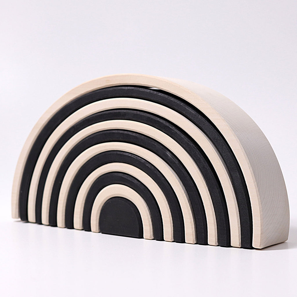 GRIMM'S 12 Piece Rainbow Large Monochrome / Tunnel